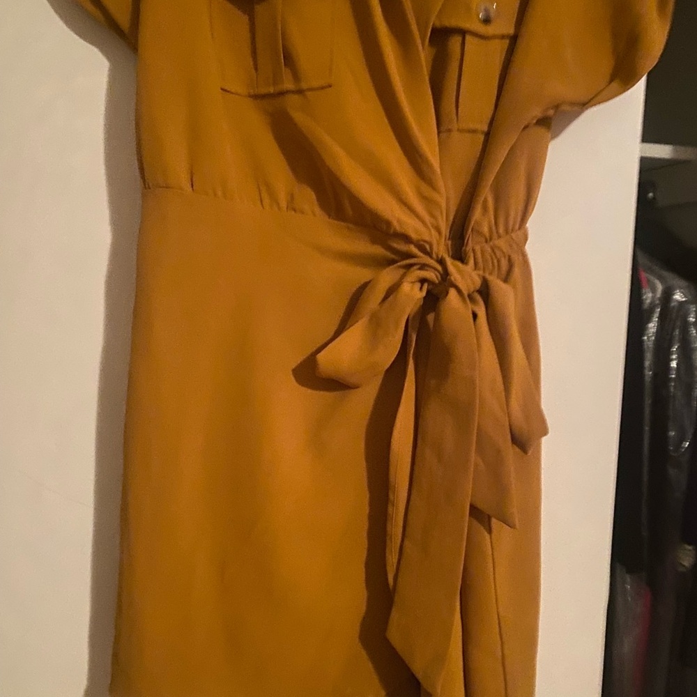 Fall Romper With Belt Size Medium - Picture 2 of 4